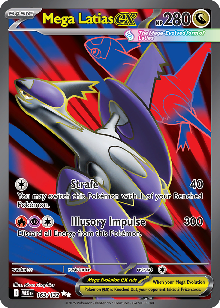 Mega Latias ex 163/132, Mega Evolution Pokémon card