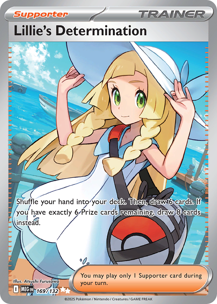 Lillie's Determination 169/132, Mega Evolution Pokémon card