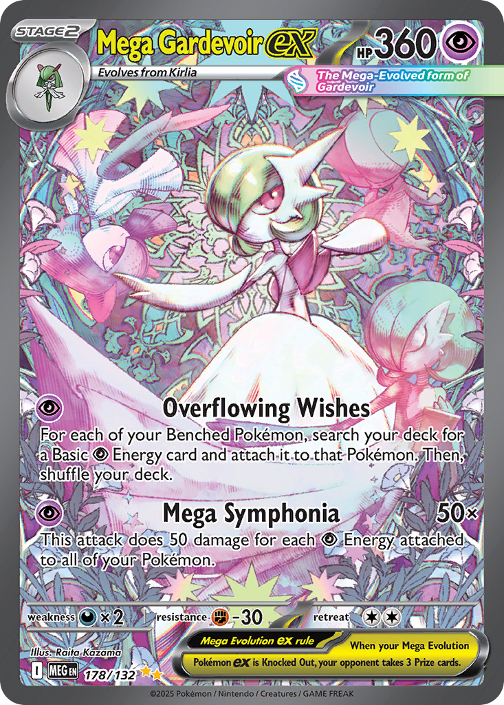 Mega Gardevoir ex 178/132, Mega Evolution Pokémon card