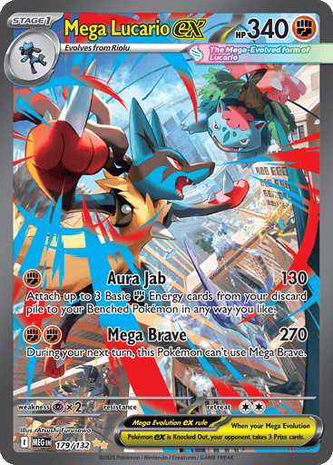 Mega Lucario ex 179/132 from Mega Evolution