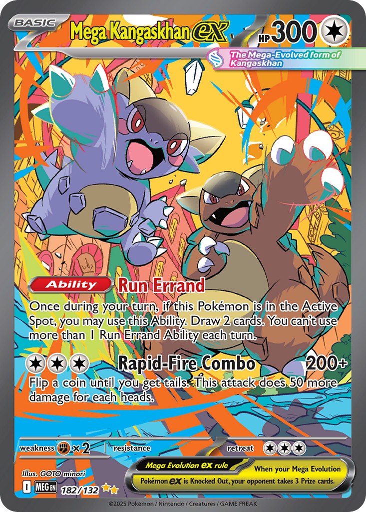Mega Kangaskhan ex 182/132, Mega Evolution Pokémon card