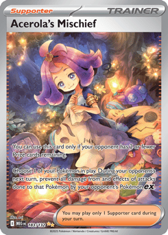 Acerola's Mischief 183/132 Mega Evolution