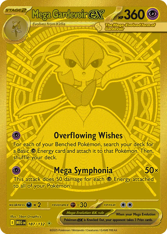 Mega Gardevoir ex 187/132, Mega Evolution Pokémon card