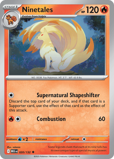 Ninetales 20/132 from Mega Evolution
