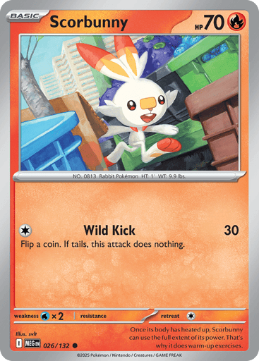 Scorbunny 26/132 from Mega Evolution