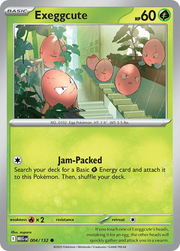Exeggcute 4/132 from Mega Evolution