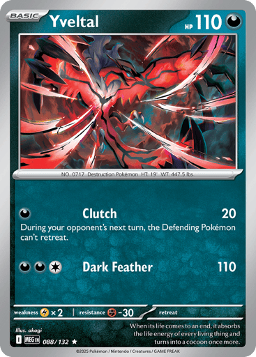 Yveltal 88/132 from Mega Evolution
