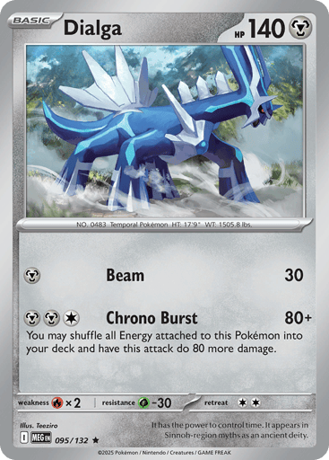 Dialga 95/132 from Mega Evolution