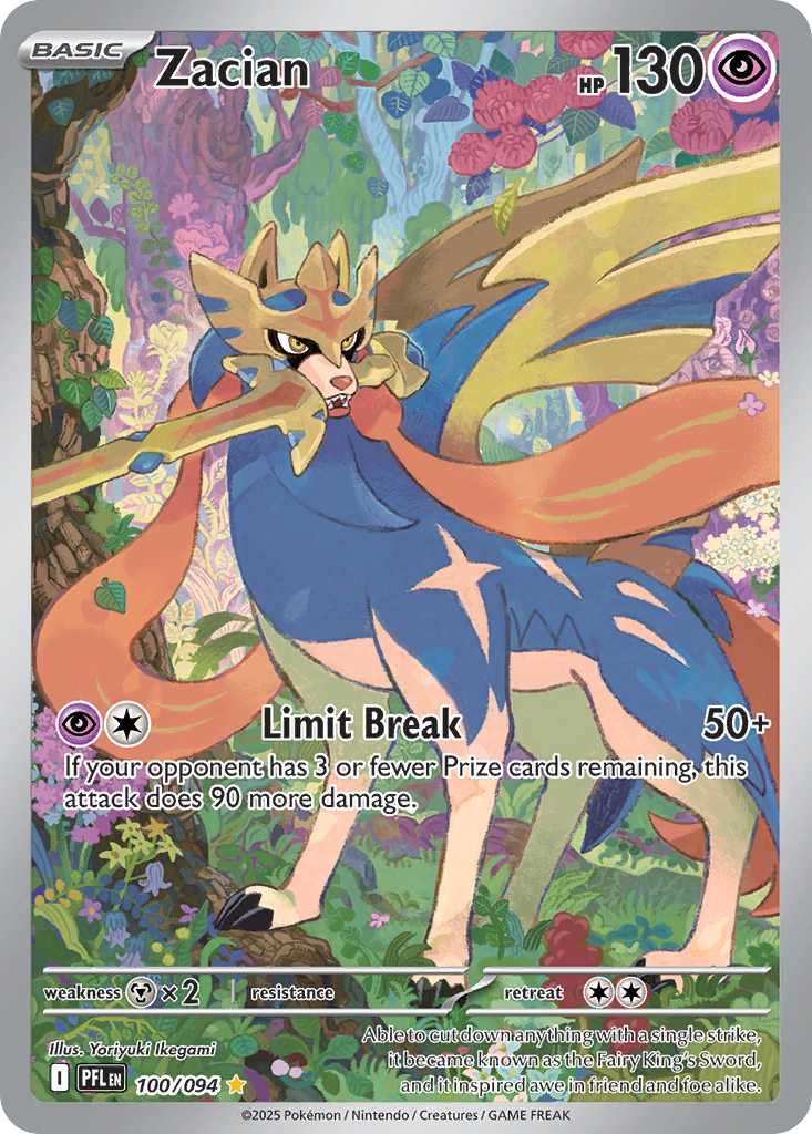 Zacian 100/94, Phantasmal Flames Pokémon card