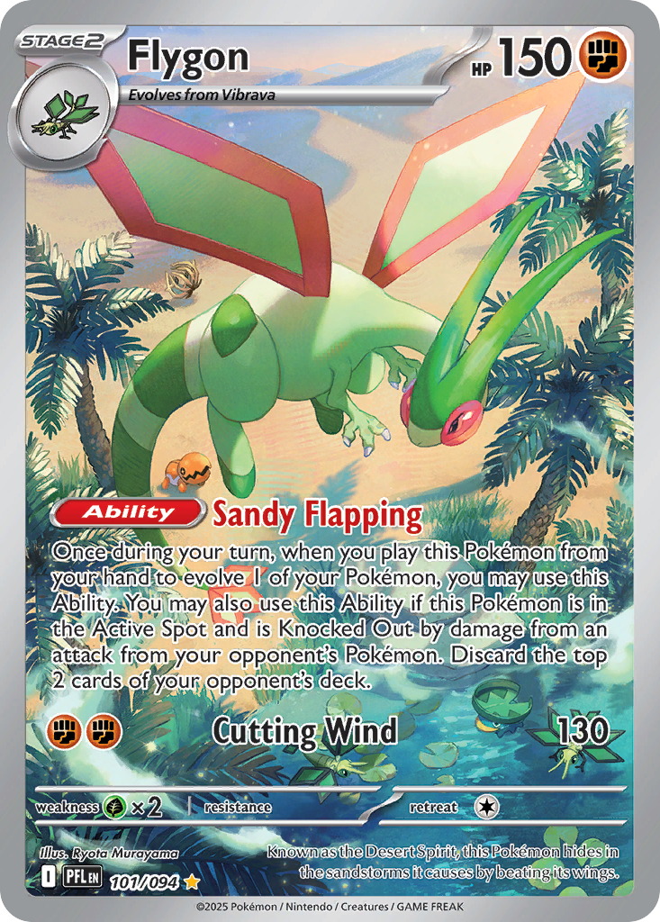 Flygon 101/94, Phantasmal Flames Pokémon card