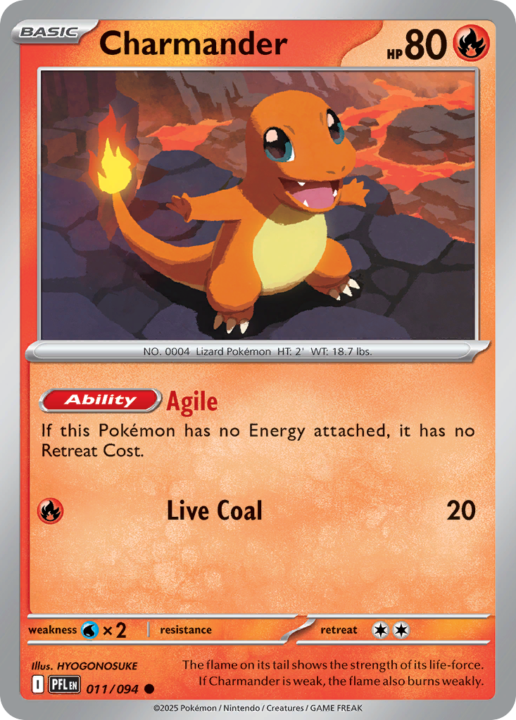 Charmander 11/94, Phantasmal Flames Pokémon card