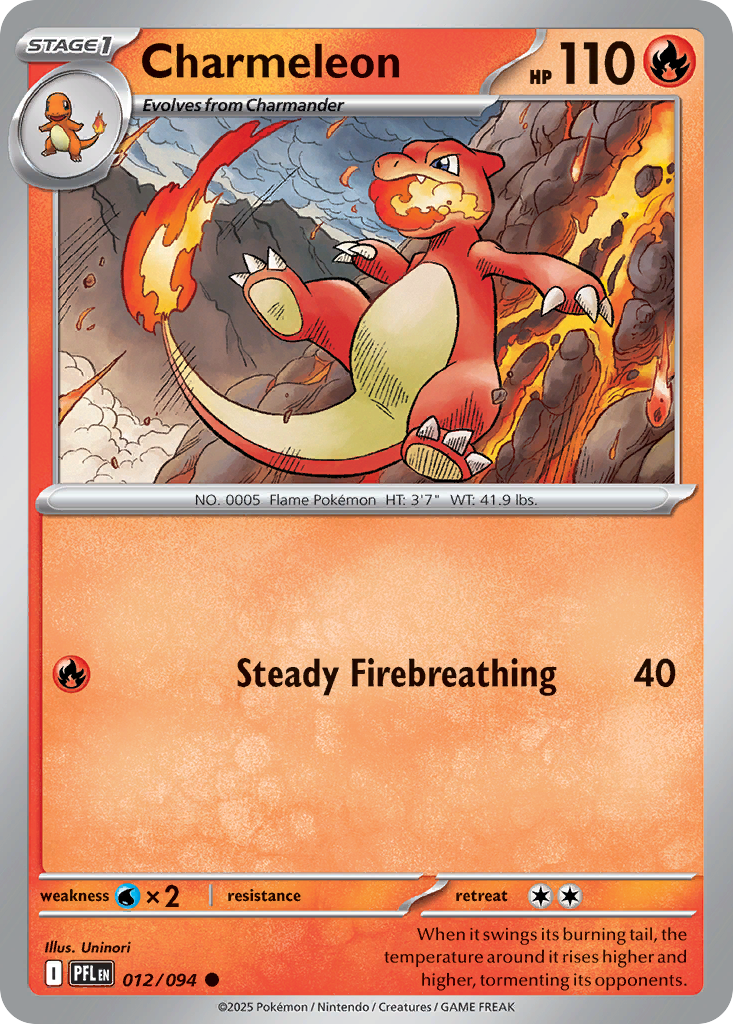 Charmeleon 12/94, Phantasmal Flames Pokémon card