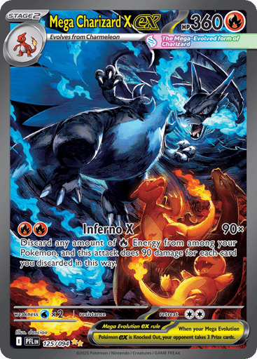 Mega Charizard X ex 125/94 from Phantasmal Flames