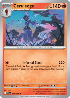 Ceruledge 20/94, Phantasmal Flames