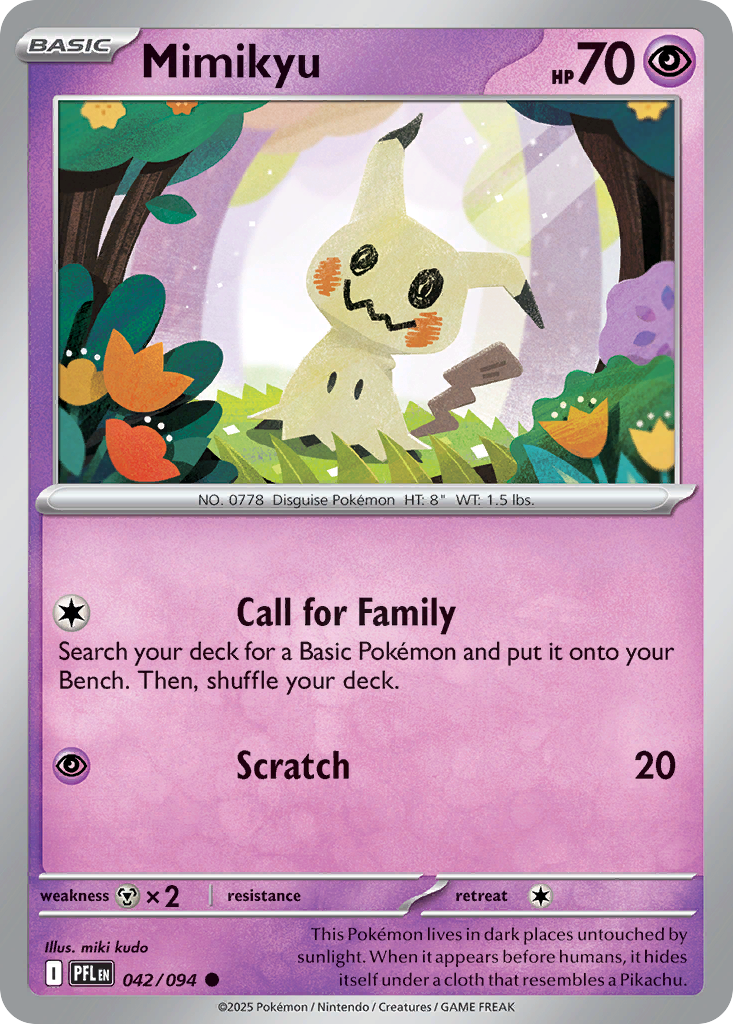 Mimikyu 42/94, Phantasmal Flames Pokémon card