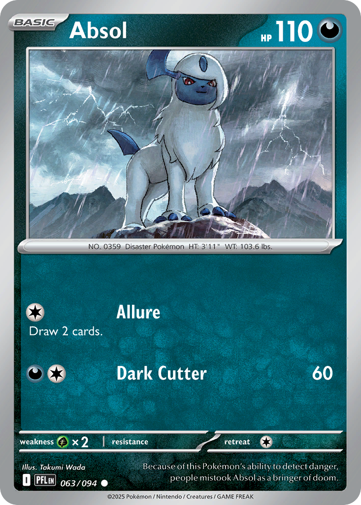 Absol 63/94, Phantasmal Flames Pokémon card
