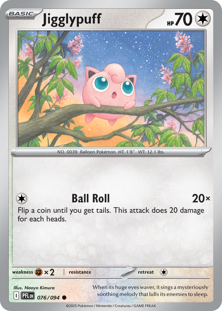 Jigglypuff 76/94, Phantasmal Flames Pokémon card