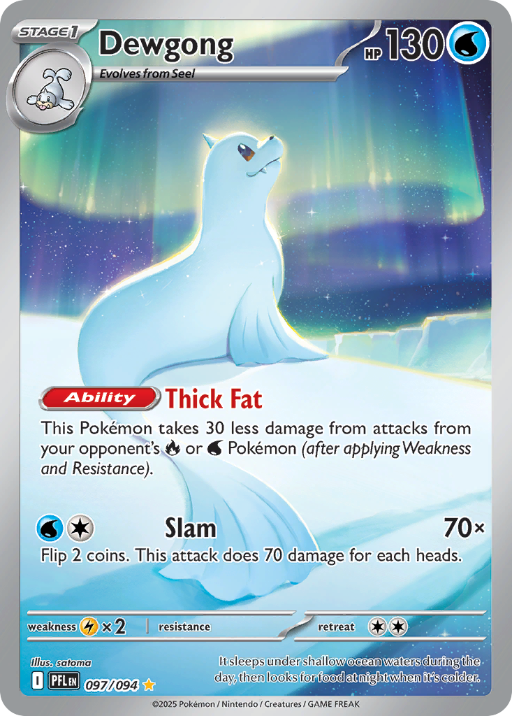Dewgong 97/94, Phantasmal Flames Pokémon card