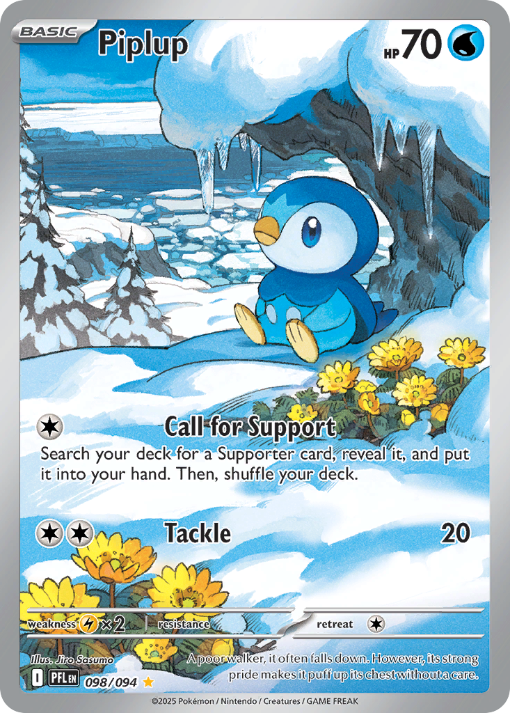 Piplup 98/94, Phantasmal Flames Pokémon card
