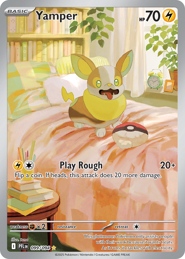 Yamper 99/94, Phantasmal Flames Pokémon card