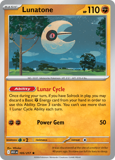 Lunatone 105/217 from Ascended Heroes