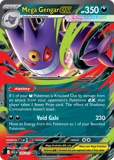 Mega Gengar ex 125/217 from Ascended Heroes