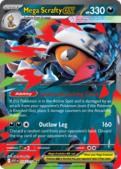 Mega Scrafty ex 135/217, Ascended Heroes