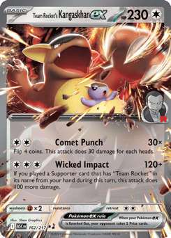 Team Rocket's Kangaskhan ex 162/217 Ascended Heroes