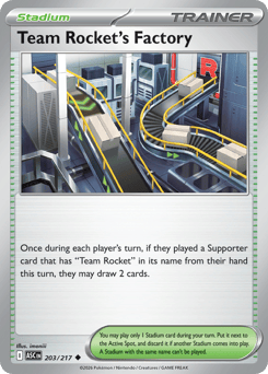 Team Rocket's Factory 203/217 Ascended Heroes