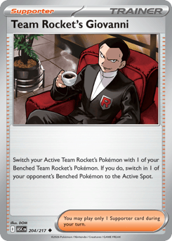 Team Rocket's Giovanni 204/217 Ascended Heroes