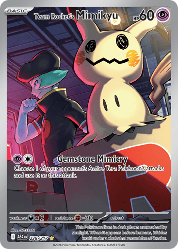 Team Rocket's Mimikyu 238/217 from Ascended Heroes