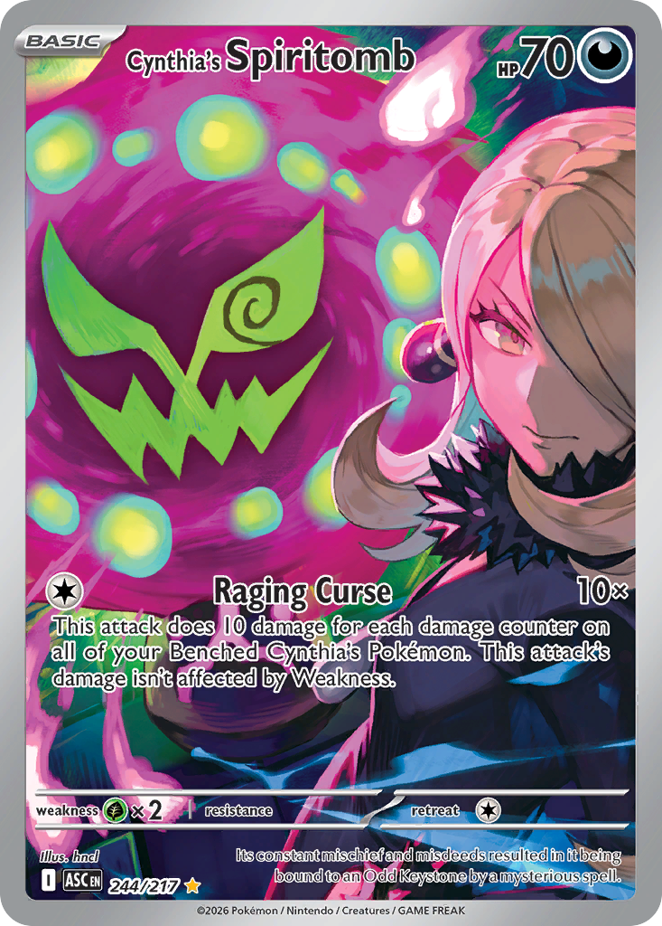 Cynthia's Spiritomb 244/217, Ascended Heroes Pokémon card