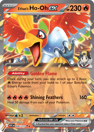 Ethan's Ho-Oh ex 26/217 from Ascended Heroes