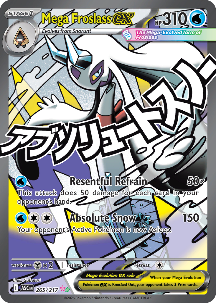 Mega Froslass ex 265/217, Ascended Heroes Pokémon card