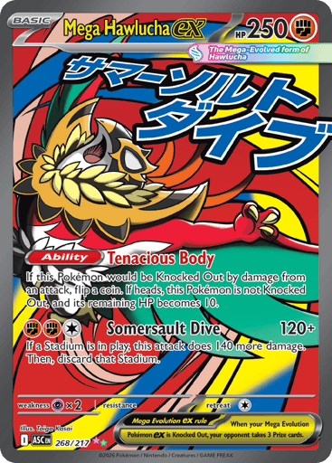 Mega Hawlucha ex 268/217 from Ascended Heroes