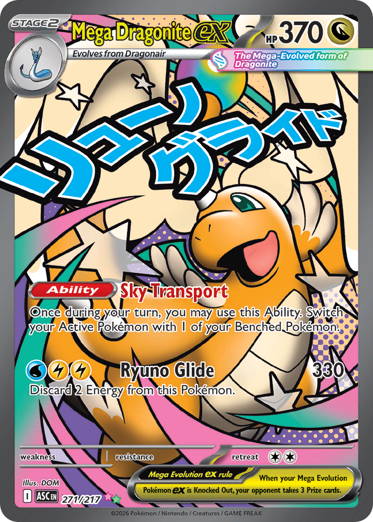 Mega Dragonite ex 271/217, Ascended Heroes Pokémon card