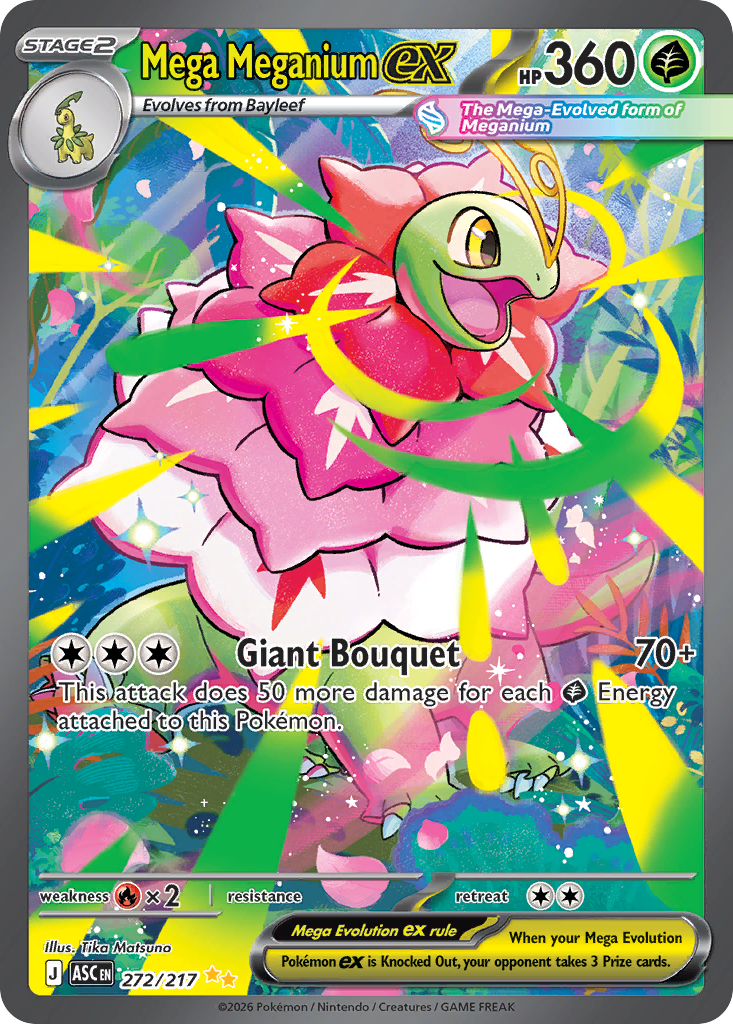 Mega Meganium ex 272/217, Ascended Heroes Pokémon card