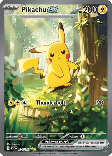 Pikachu ex 276/217 from Ascended Heroes