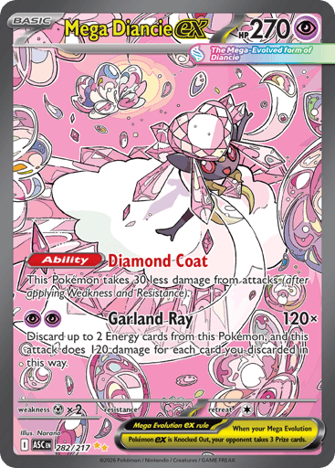 Mega Diancie ex 282/217 from Ascended Heroes