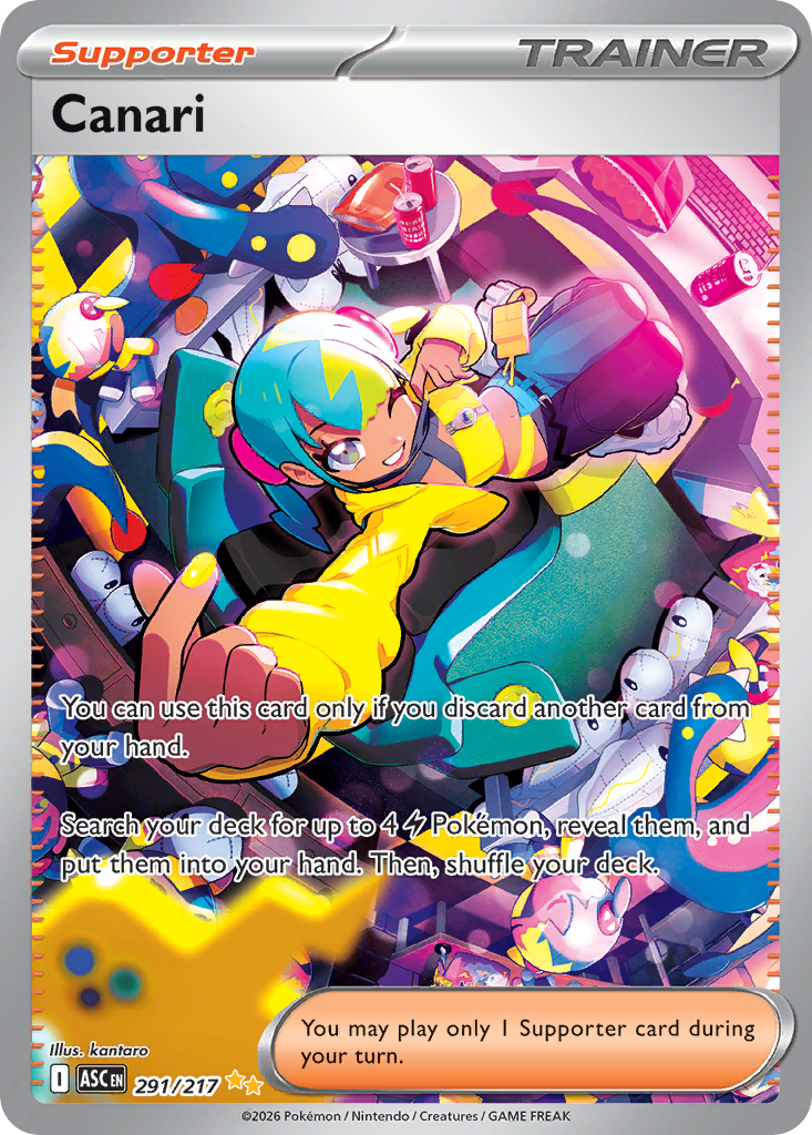 Canari 291/217, Ascended Heroes Pokémon card