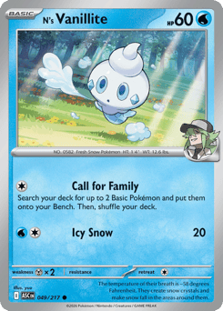 N's Vanillite 49/217 Ascended Heroes