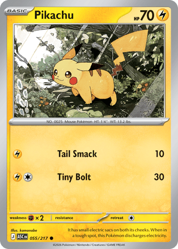 Pikachu 55/217 from Ascended Heroes