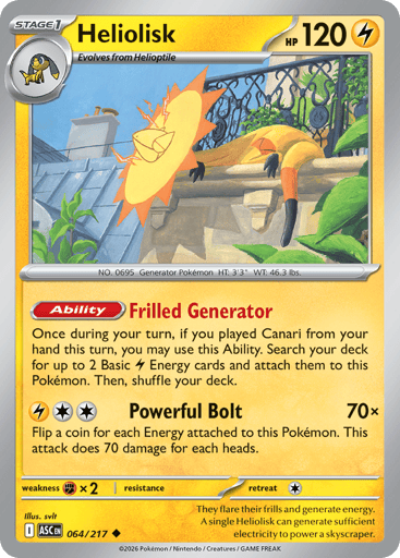 Heliolisk 64/217 from Ascended Heroes