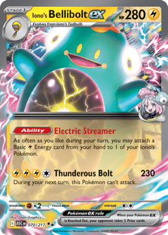 Iono's Bellibolt ex 70/217 Ascended Heroes