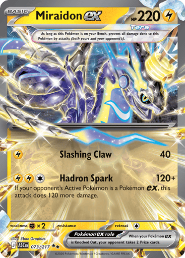 Miraidon ex 73/217 from Ascended Heroes