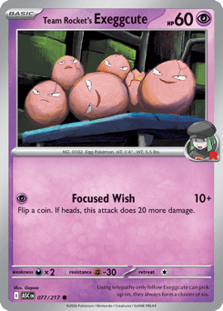 Team Rocket's Exeggcute 77/217 Ascended Heroes