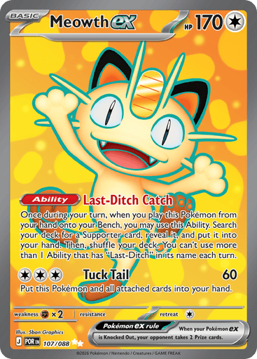 Meowth ex 107/88 from Perfect Order