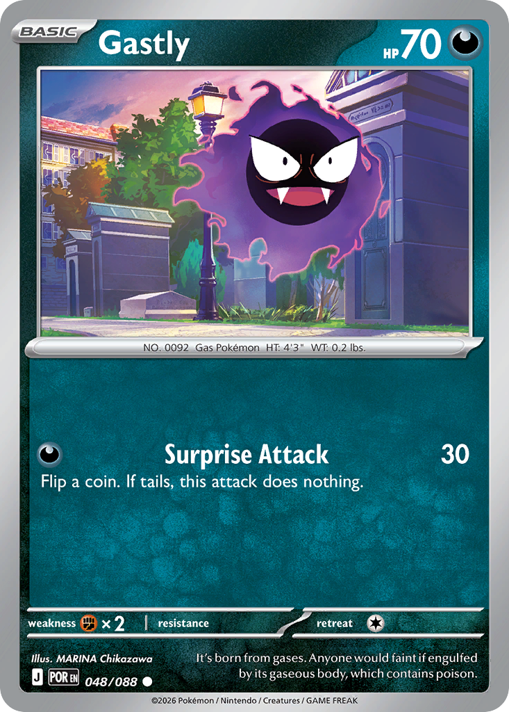 Gastly 48/88, Perfect Order Pokémon card