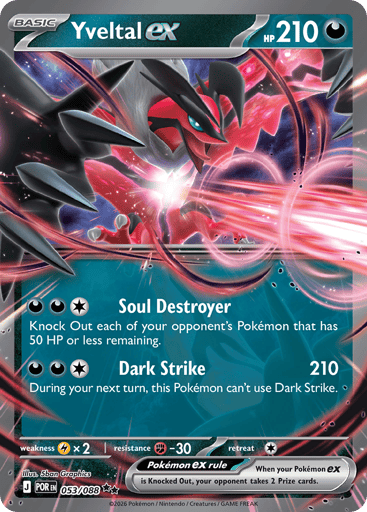 Yveltal ex 53/88 from Perfect Order
