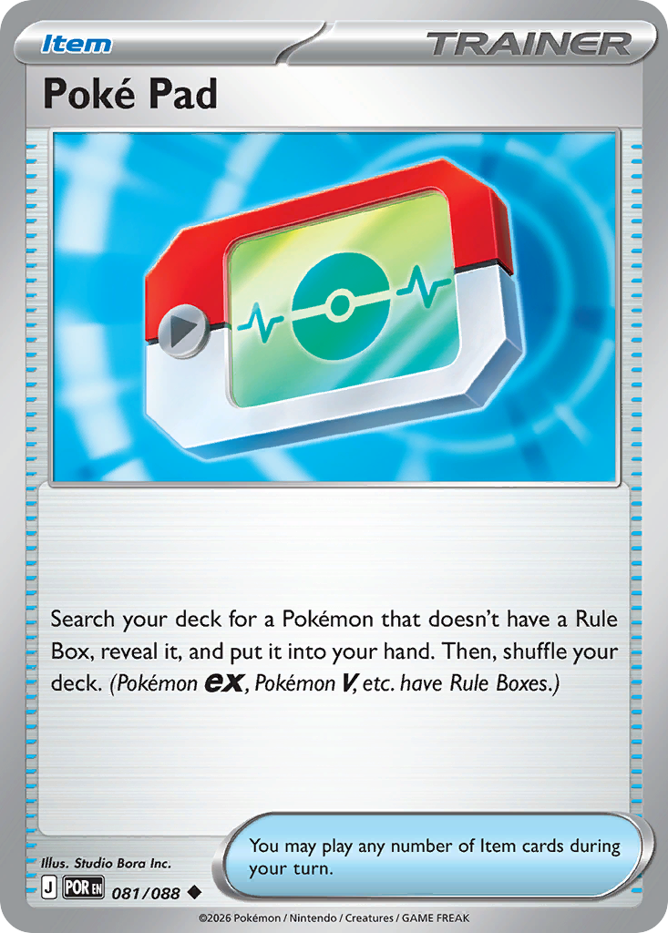 Poké Pad 81/88, Perfect Order Pokémon card